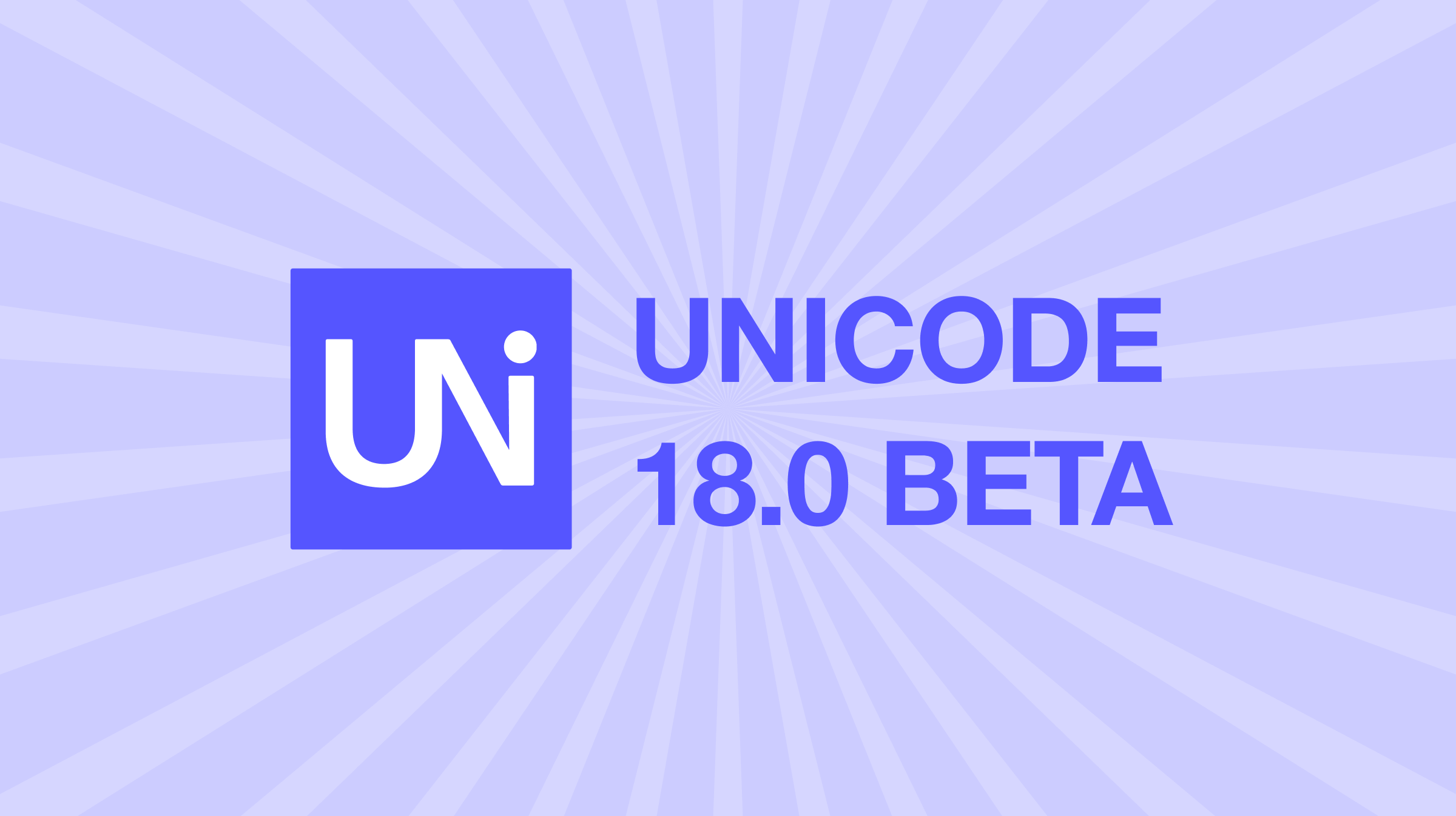 Unicode 18.0 Draft Cover