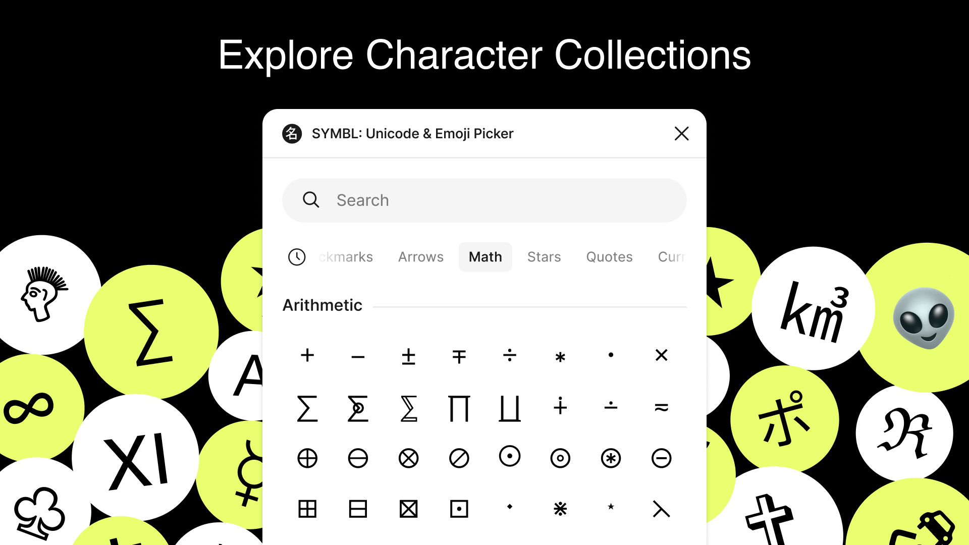 Explore Character Collections