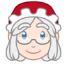 Mrs. Claus: Light Skin Tone Emoji 🤶🏻 image - Emojidex style