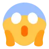 面對恐懼尖叫 Emoji 😱 image - Tossface style