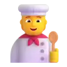 Cook Emoji 🧑‍🍳 image - Microsoft 3D Fluent style
