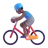 Man Biking: Medium-Dark Skin Tone