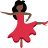 Woman Dancing: Dark Skin Tone Emoji 💃🏿 image - Twitter / X (Twemoji) style