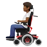Person In Motorized Wheelchair: Medium-Dark Skin Tone Emoji 🧑🏾‍🦼 image - Apple style