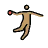 Person Playing Handball: Medium Skin Tone Emoji 🤾🏽 image - OpenMoji style