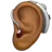 Ear With Hearing Aid: Medium-Dark Skin Tone