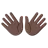 Open Hands: Dark Skin Tone