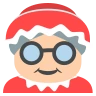Mrs. Claus: Medium-Light Skin Tone Emoji 🤶🏼 image - EmojiTwo style