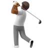 Person Golfing: Medium-Dark Skin Tone Emoji 🏌🏾 image - Apple style