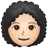 Woman: Light Skin Tone, Curly Hair