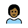 Person: Medium-Dark Skin Tone Emoji 🧑🏾 image - OpenMoji style
