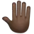 Raised Back Of Hand: Dark Skin Tone