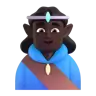 Man Elf: Dark Skin Tone Emoji 🧝🏿‍♂️ image - Microsoft 3D Fluent style