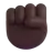 Raised Fist: Dark Skin Tone
