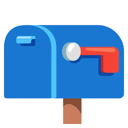 Closed Mailbox With Lowered Flag