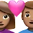 Couple With Heart: Woman, Man, Medium Skin Tone