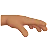 Palm Down Hand: Medium Skin Tone