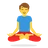Man In Lotus Position