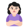 Woman Pouting: Light Skin Tone Emoji 🙎🏻‍♀️ image - Microsoft Classic 2D style