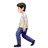 Person Walking: Light Skin Tone