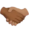Handshake: Medium-Dark Skin Tone, Medium Skin Tone Emoji 🫱🏾‍🫲🏽 image - Apple style