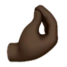 Pinched Fingers: Dark Skin Tone Emoji 🤌🏿 image - Huawei Harmony OS style