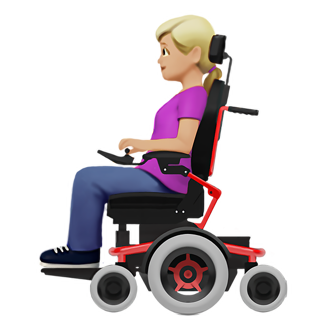 Woman In Motorized Wheelchair: Medium-Light Skin Tone