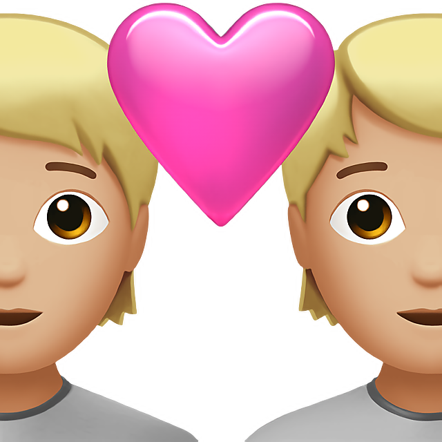 Couple With Heart: Medium-Light Skin Tone