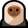 Woman With Headscarf: Medium-Dark Skin Tone Emoji 🧕🏾 image - Microsoft Windows 10 Segoe UI Emoji style