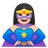 Woman Superhero: Light Skin Tone