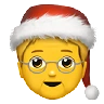 Mx Claus Emoji 🧑‍🎄 image - Apple style
