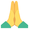 Emoji Személy összekulcsolt kézzel 🙏 image - EmojiTwo style
