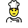 Man Cook Emoji 👨‍🍳 image - OpenMoji style