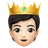 Person With Crown: Light Skin Tone