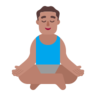 Man In Lotus Position: Medium Skin Tone Emoji 🧘🏽‍♂️ image - Microsoft Classic 2D style