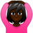 Woman Gesturing Ok: Dark Skin Tone