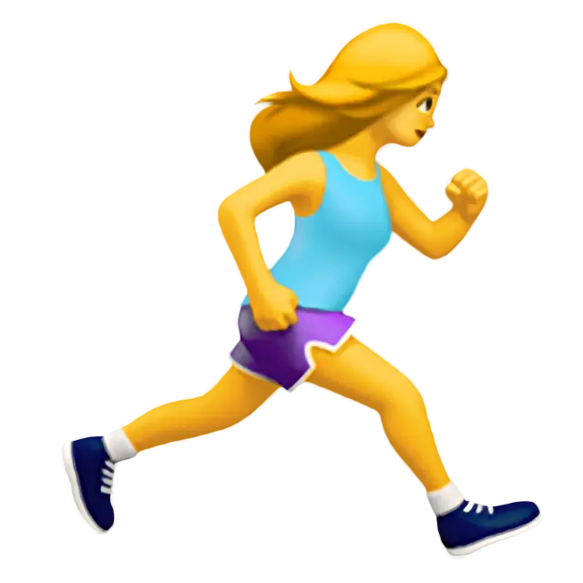 Woman Running Facing Right