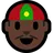 Person With Skullcap: Dark Skin Tone