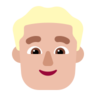 Man: Medium-Light Skin Tone, Blond Hair Emoji 👱🏼‍♂️ image - Microsoft Classic 2D style
