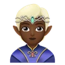 Elf: Medium-Dark Skin Tone Emoji 🧝🏾 image - Huawei Harmony OS style