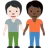 People Holding Hands: Light Skin Tone, Dark Skin Tone