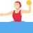 Woman Playing Water Polo: Medium-Light Skin Tone