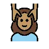 Woman Getting Massage: Medium Skin Tone Emoji 💆🏽‍♀️ image - OpenMoji style