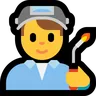 Man Factory Worker Emoji 👨‍🏭 image - Microsoft Windows 10 Segoe UI Emoji style