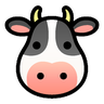 Cow Face Emoji 🐮 image - SoftBank style