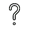 White Question Mark Emoji ❔ image - OpenMoji style