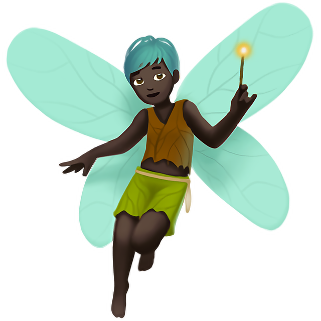 Man Fairy: Dark Skin Tone