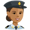 Police Officer: Medium Skin Tone Emoji 👮🏽 image - Facebook Messenger (2016) style