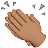 Clapping Hands: Medium Skin Tone