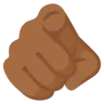 Index Pointing At The Viewer: Medium-Dark Skin Tone Emoji 🫵🏾 image - Google Noto Color style